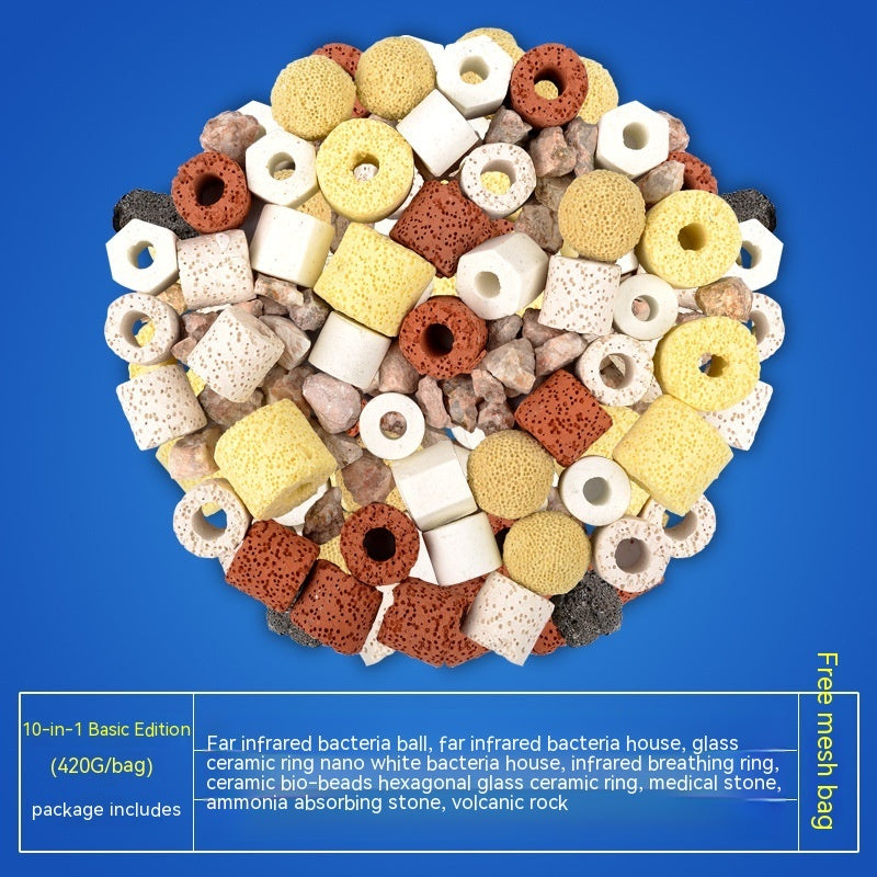 Fish Tank Filter Media Assortment- Activated Carbon, Ceramic Rings, Ammonia Remover & more