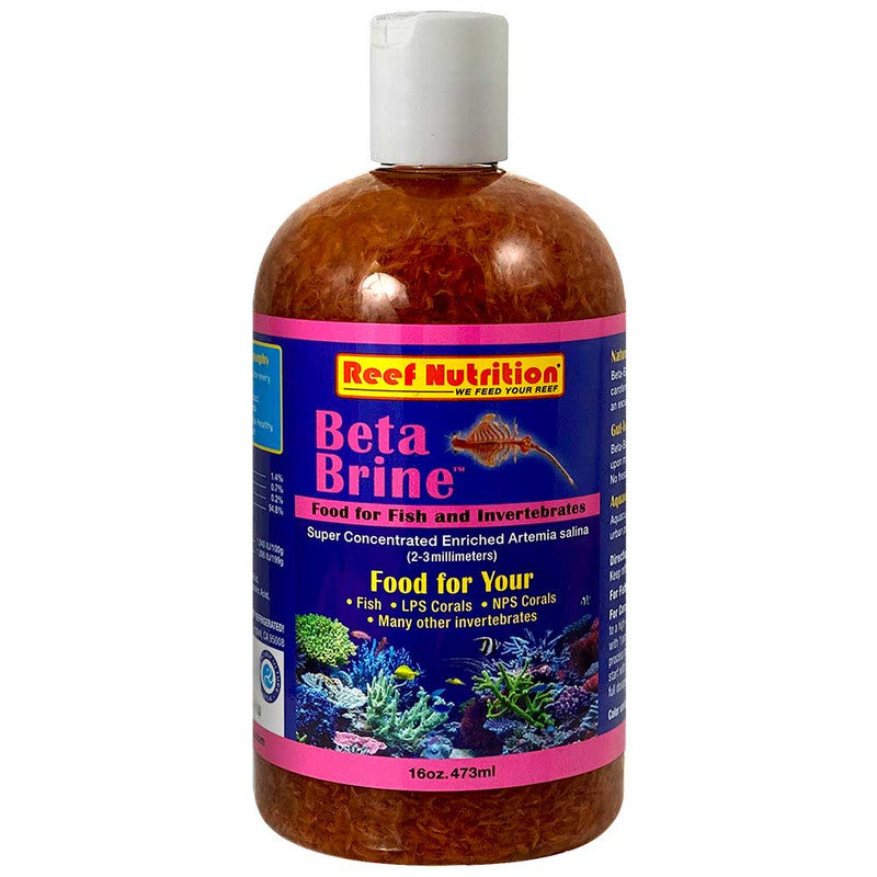 Reef Nutrition Beta-Brine Enriched Brine Shrimp – 16 oz & 32 oz