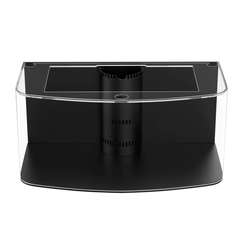 Display Model | 215g Seamless Glass Bowfront Reef-Ready Aquarium Set in Abyss Black