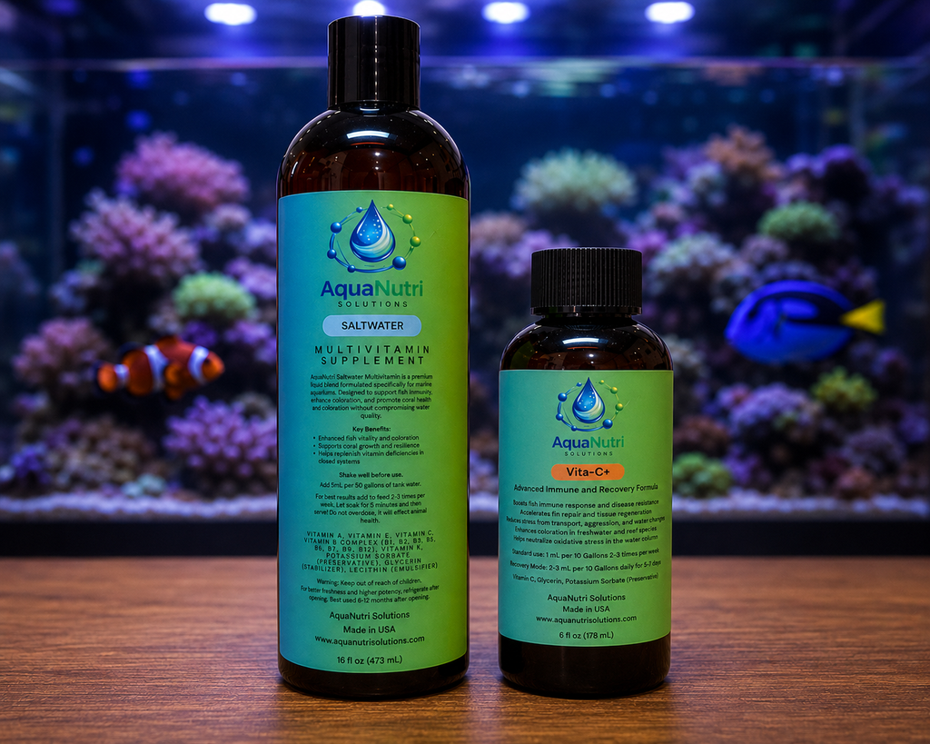 Infinity Reef Nutrition Bundle Powered by AquaNutri Saltwater Multivitamin + Vita-C+