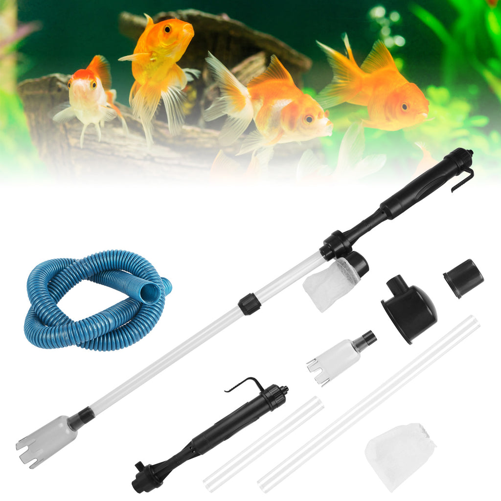 Infinity Essentials Battery-Powered Gravel Vacuum – Quick Clean Aquarium Siphon