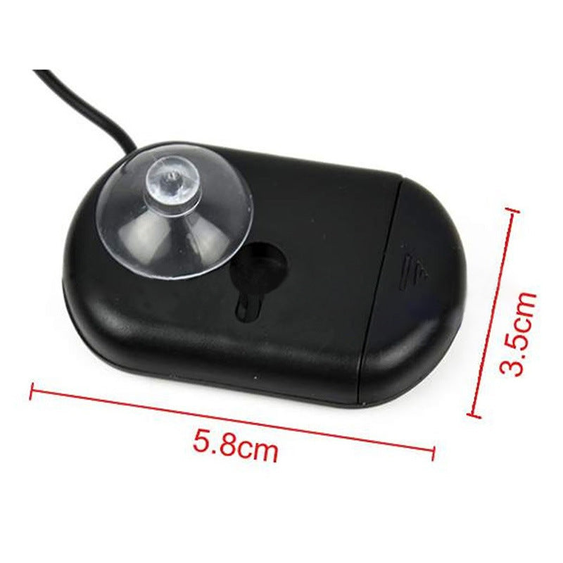 Aquarium Fish Tank Reptile Tank Suction Type Diving Pet Box Thermometer