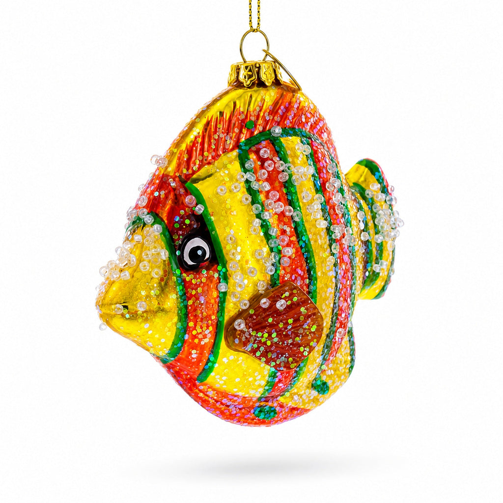 Aquarium Fish Glass Christmas Ornament