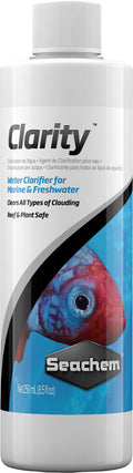 Seachem Clarity Clears Cloudy Aquarium Water Fast (Freshwater & Saltwater)