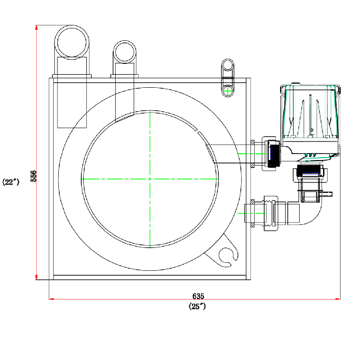 Reef Octopus SRO-8000EXT Light Commercial Protein Skimmer | Up to 1,500 Gallons