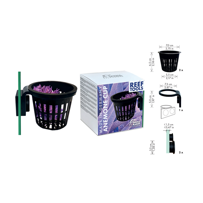Fauna Marin Anemone Cup Magnetic Acclimation Basket for Corals & Anemones