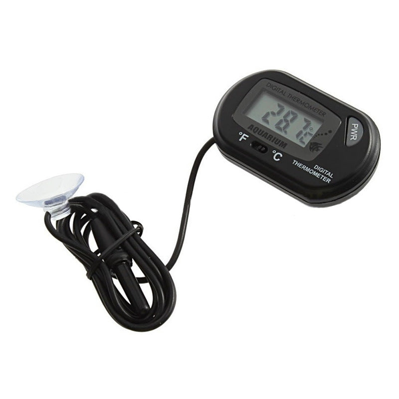Aquarium Fish Tank Reptile Tank Suction Type Diving Pet Box Thermometer
