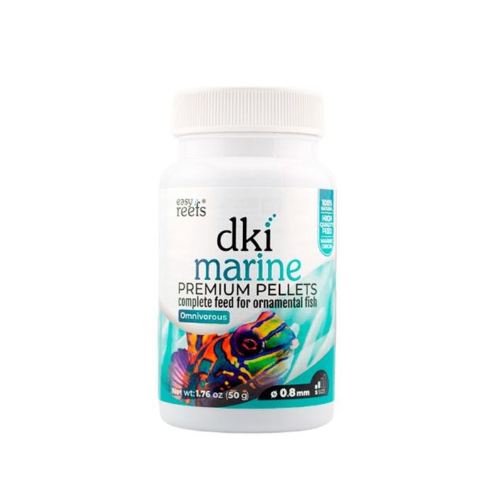 Easy Reefs DKI Marine Pellets 0.8mm Premium Fish Food for Marine Aquariums