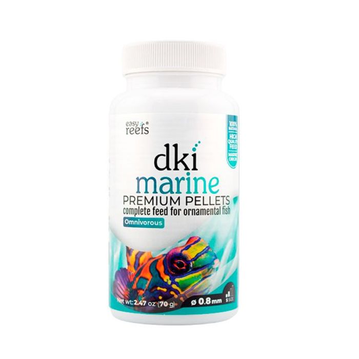 Easy Reefs DKI Marine Pellets 0.8mm Premium Fish Food for Marine Aquariums