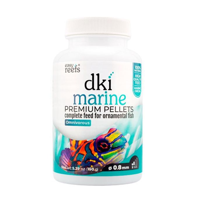 Easy Reefs DKI Marine Pellets 0.8mm Premium Fish Food for Marine Aquariums