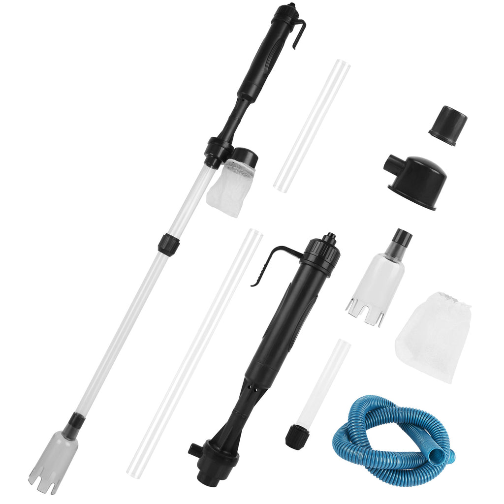 Infinity Essentials Battery-Powered Gravel Vacuum – Quick Clean Aquarium Siphon