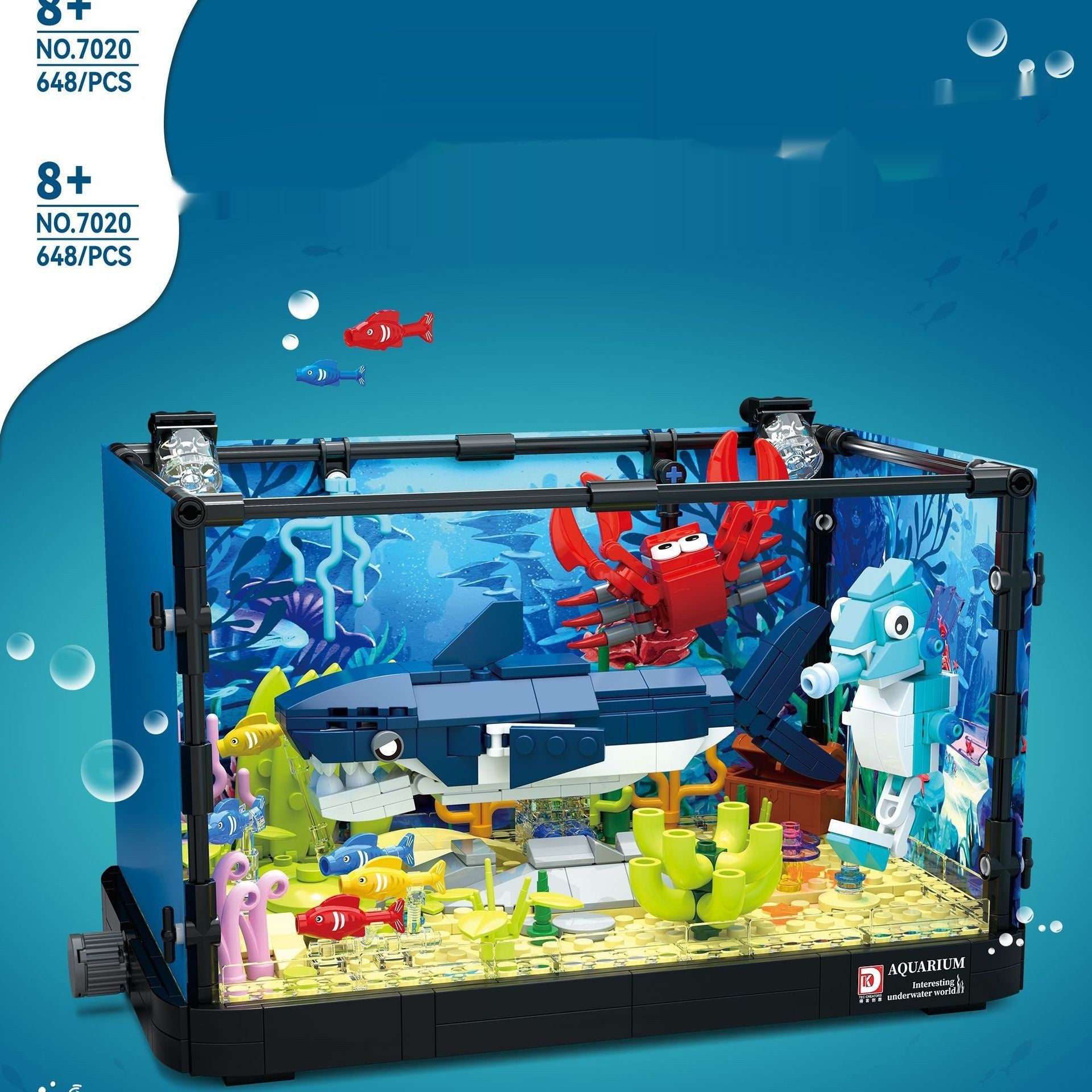 Building Blocks Underwater World Marine Tank Decoration