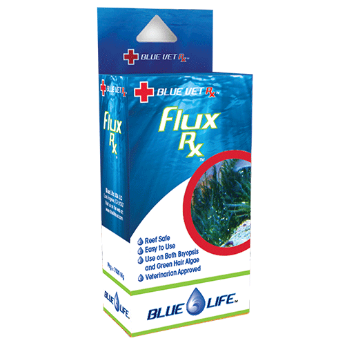 Blue Life Flux Rx Bryopsis & Green Hair Algae Treatment – 2g, 4g & 7g 2 g / 100 gallons