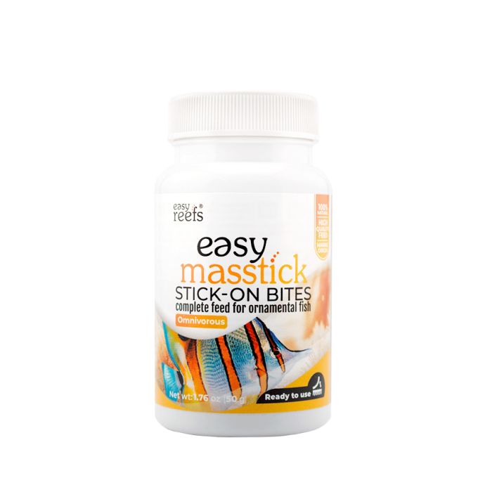 Easy Reefs Masstick Bites Ready to Use Stick On Fish Food