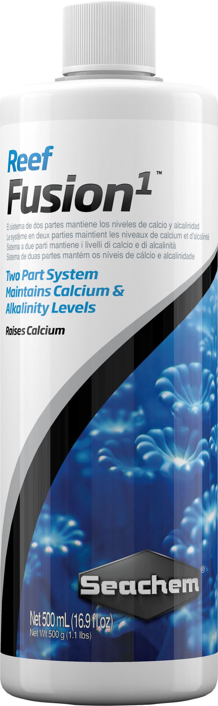 Seachem Reef Fusion 1 & 2 Bundle 500mL Calcium & Alkalinity System for Reef Aquariums