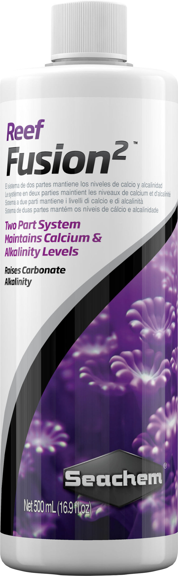Seachem Reef Fusion 1 & 2 Bundle 500mL Calcium & Alkalinity System for Reef Aquariums