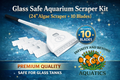 Aquarium Glass Algae Scraper Kit 24 Inch with Stainless Steel Blades