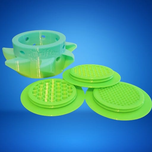 Drifter PRO floating fish feeder in Seafoam Green