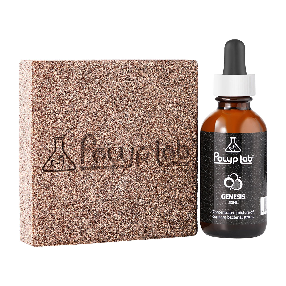 PolypLab Genesis Rock Booster Kit – 2 Media Blocks & Genesis Bacteria