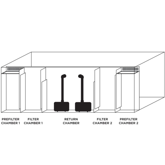 IceCap 60 Gallon Rimless All-In-One Aquarium with Cabinet Stand