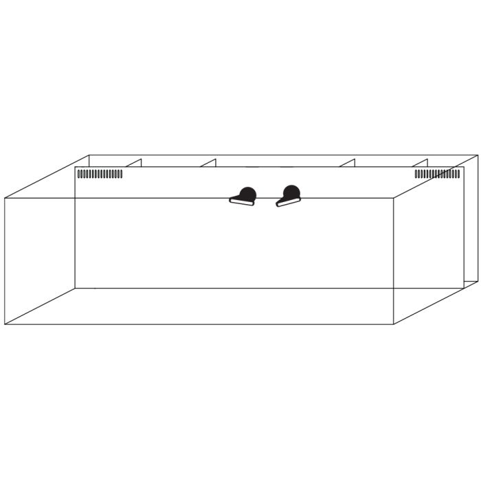 IceCap 60 Gallon Rimless All-In-One Aquarium with Cabinet Stand