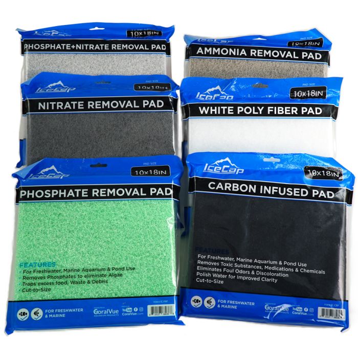 IceCap Ammonia Removal Filter Pad 10" x 18" Cut to Size Aquarium Filter Media