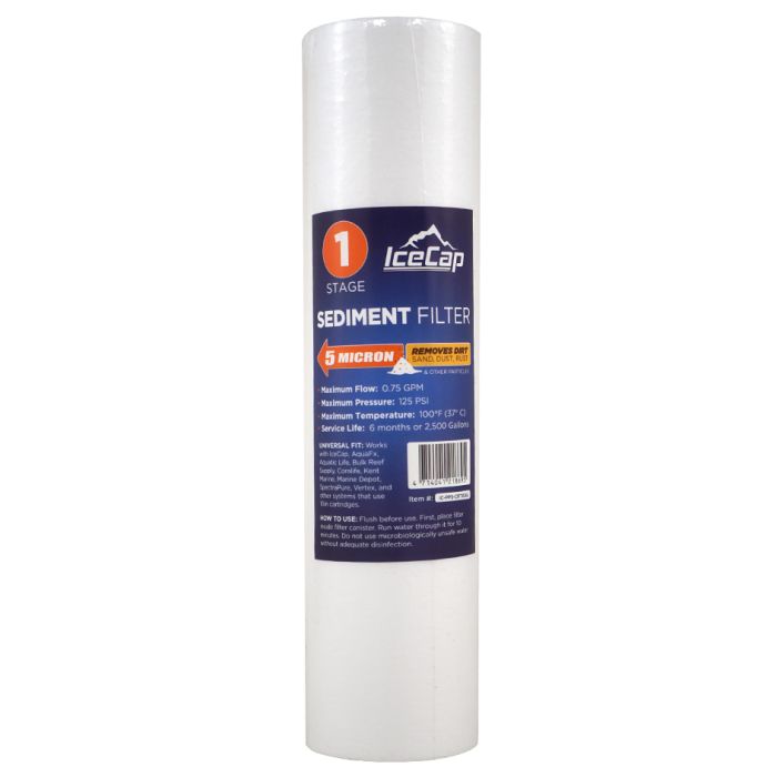 IceCap 5 Micron PP Sediment RO/DI Prefilter | 10 Inch
