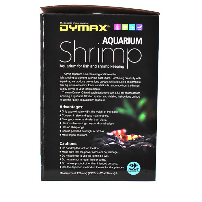Dymax IQ3 1.5-Gallon Mini Acrylic Aquarium