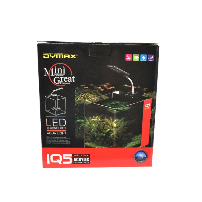 Dymax IQ5 4.7-Gallon Mini Acrylic Aquarium