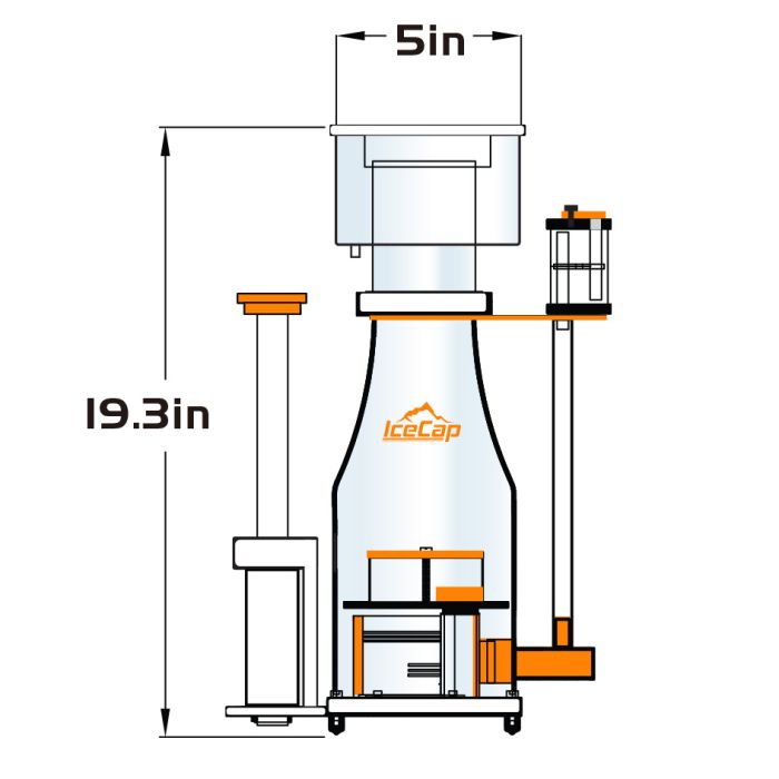 IceCap K1-130 Protein Skimmer – In-Sump Reef Skimmer for 80–140 Gallon Aquariums