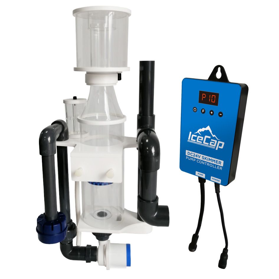 IceCap K3-250 HOB Protein Skimmer – Hang-On-Back Skimmer for Aquariums up to 250 Gallons (No Sump Required)