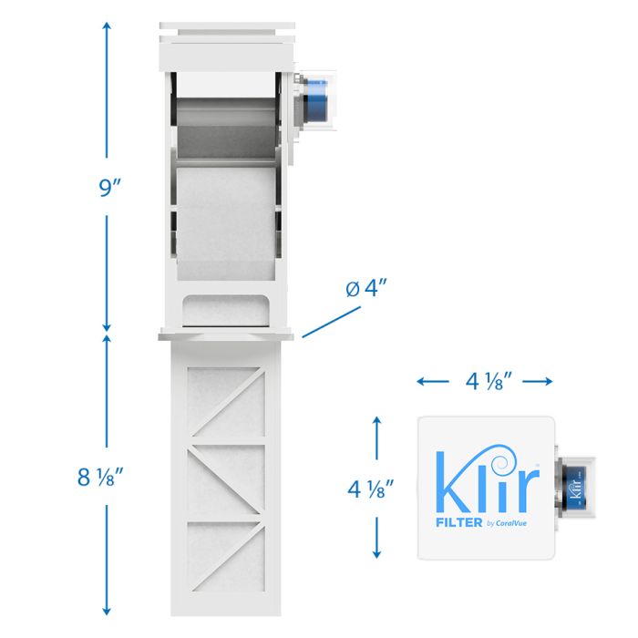 Klir DI-4 V2 Automatic Fleece Roller Filter System (Complete Kit with Smart Controller)