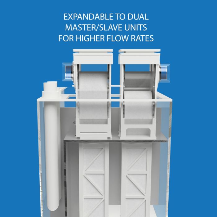 Klir DI-4 V2 Automatic Fleece Roller Filter System (Complete Kit with Smart Controller)