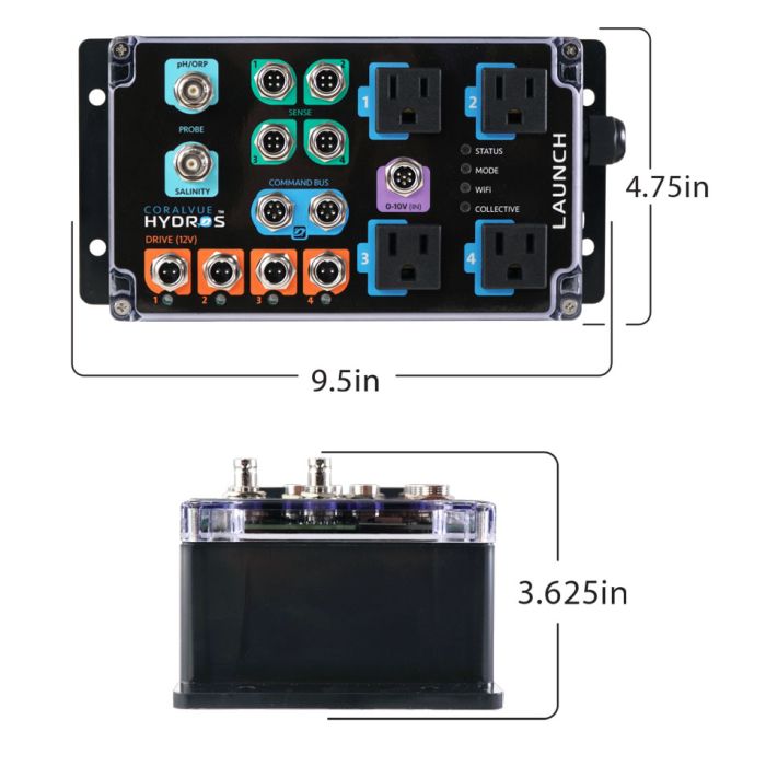 HYDROS Launch Smart Aquarium Controller with pH & Temperature Monitoring