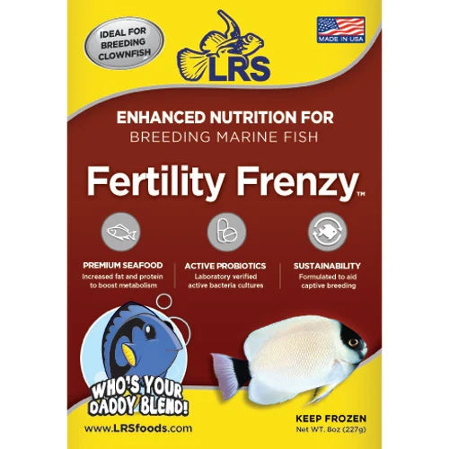 LRS Fertility Frenzy frozen breeder fish food, 8 oz