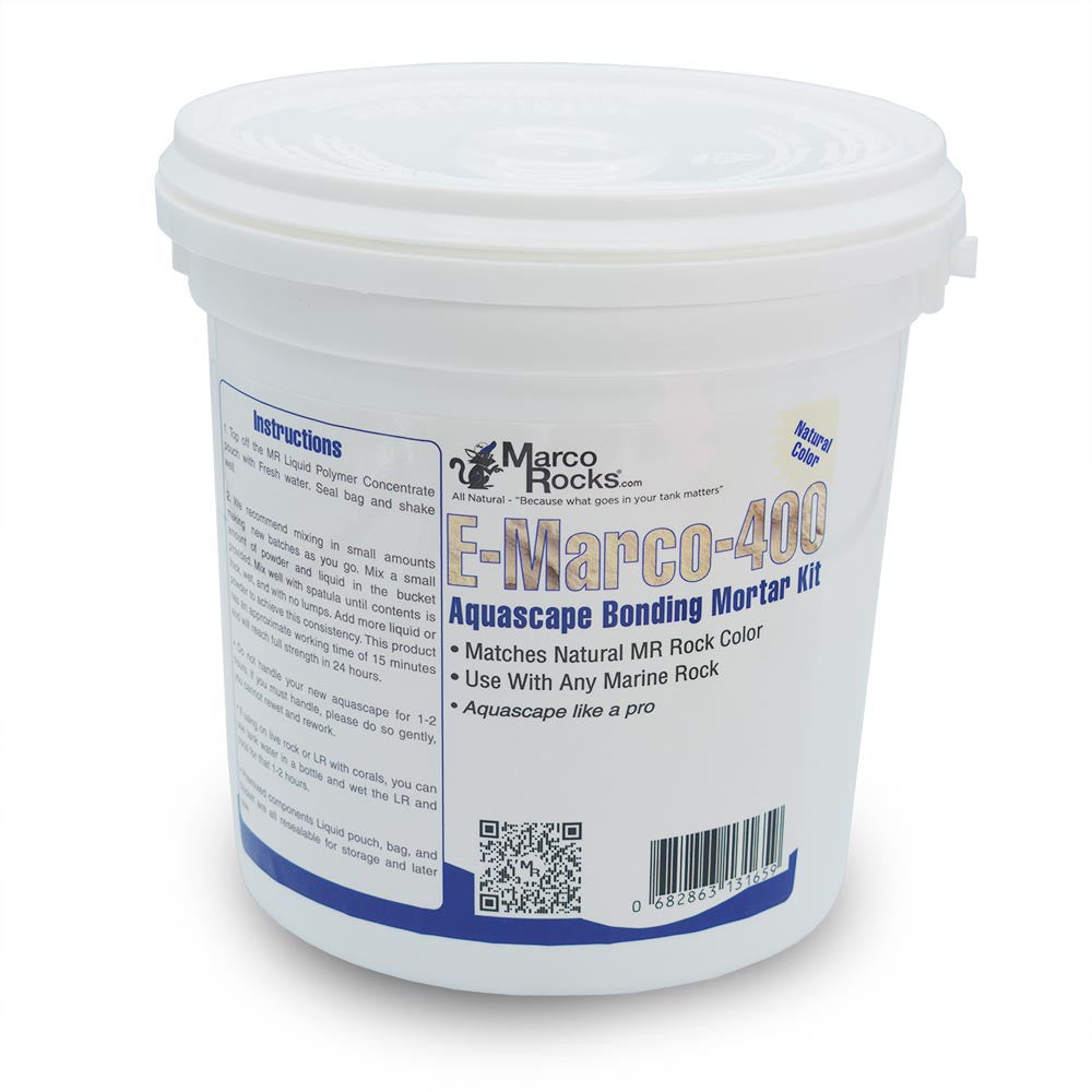 MarcoRocks E-Marco-400 Natural Color 5 lb aquascaping mortar kit