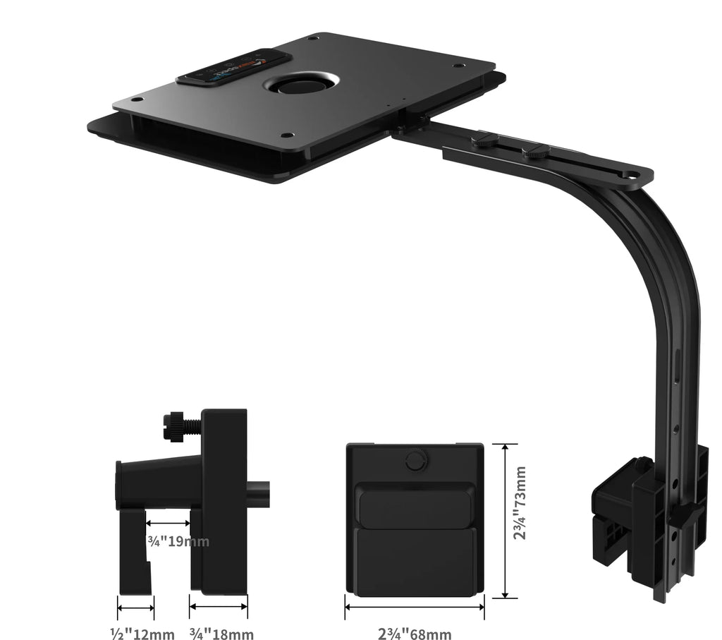 Maxspect JUMP LED Reef Light – MJ-L260 & MJ-L290 — mounting bracket dimensions