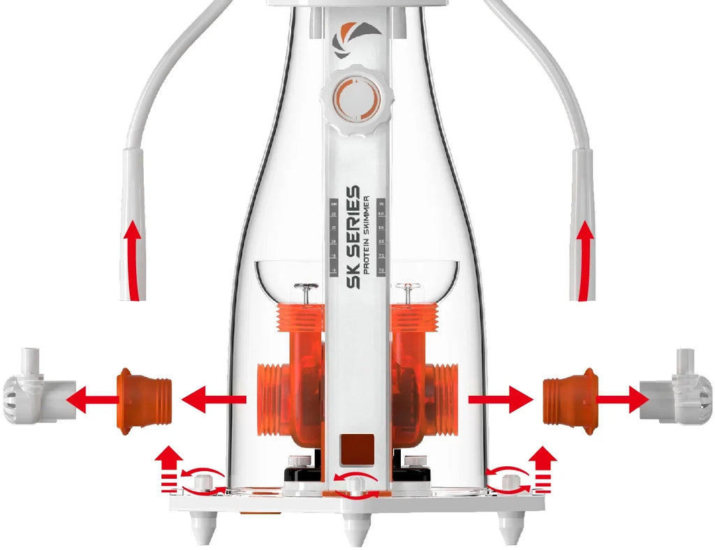 Maxspect JUMP SK2800 Protein Skimmer – 237–713 Gallons — quick-release assembly