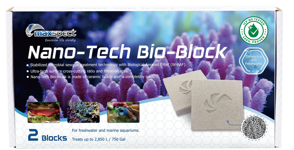 Maxspect Nano-Tech Bio-Block – 4 × 4 × 1 inch, 2 Pack — manufacturer product detail