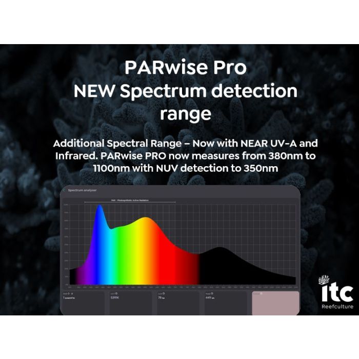 ITC Reefculture PARwise PRO Light Meter for Reef Aquariums (PAR Measurement Tool)