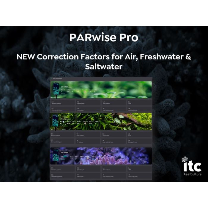 ITC Reefculture PARwise PRO Light Meter for Reef Aquariums (PAR Measurement Tool)