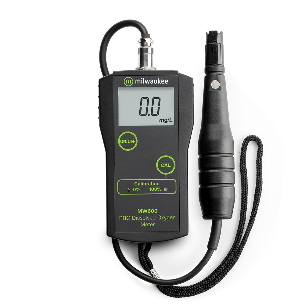 Milwaukee MW600 PRO handheld dissolved oxygen meter with MA840 probe