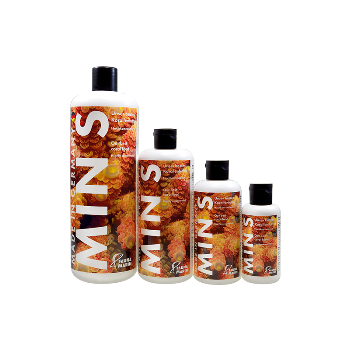 Fauna Marin Min S Coral Food Liquid Coral Nutrition for Growth, Color & Polyp Extension (100ml / 250ml)