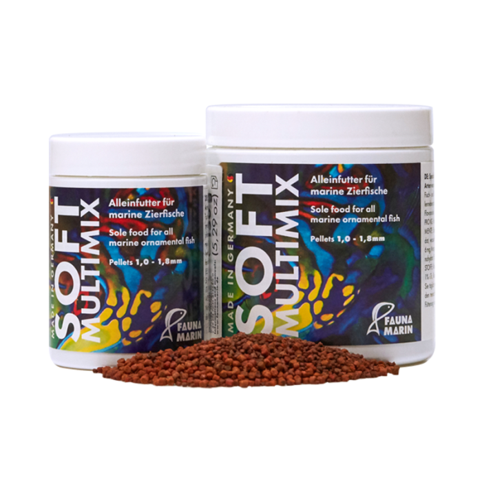 Fauna Marin Soft Multi Mix Pellet Fish Food Complete Soft Pellet Diet for Reef Fish (100ml / 250ml)