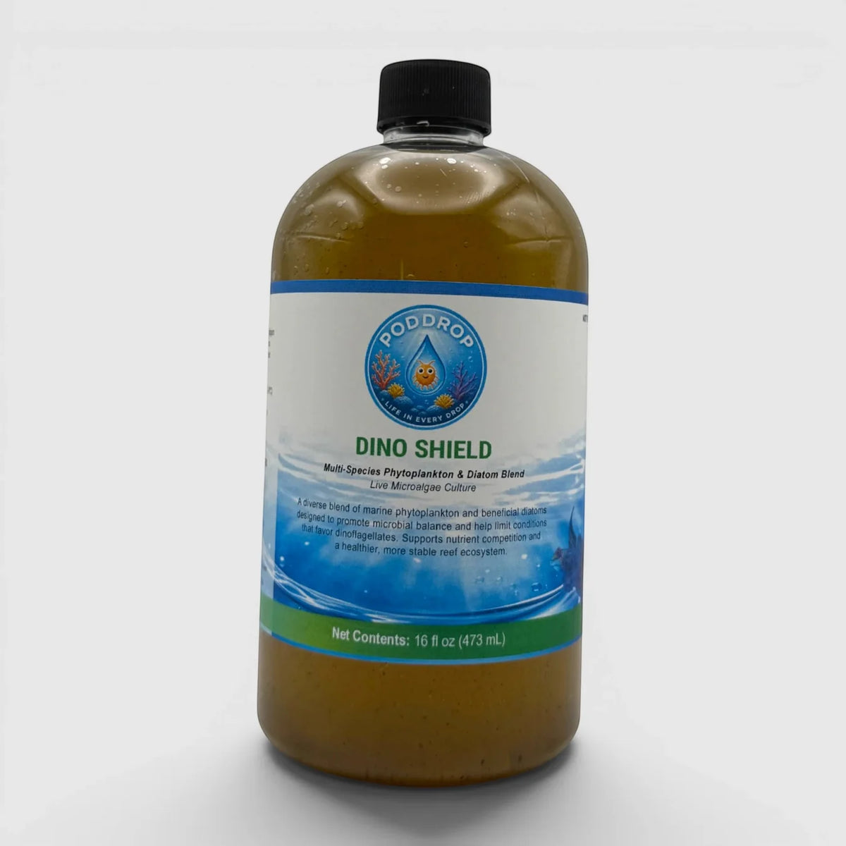 PodDrop Dino Shield-Five Species Live Phytoplankton Blend