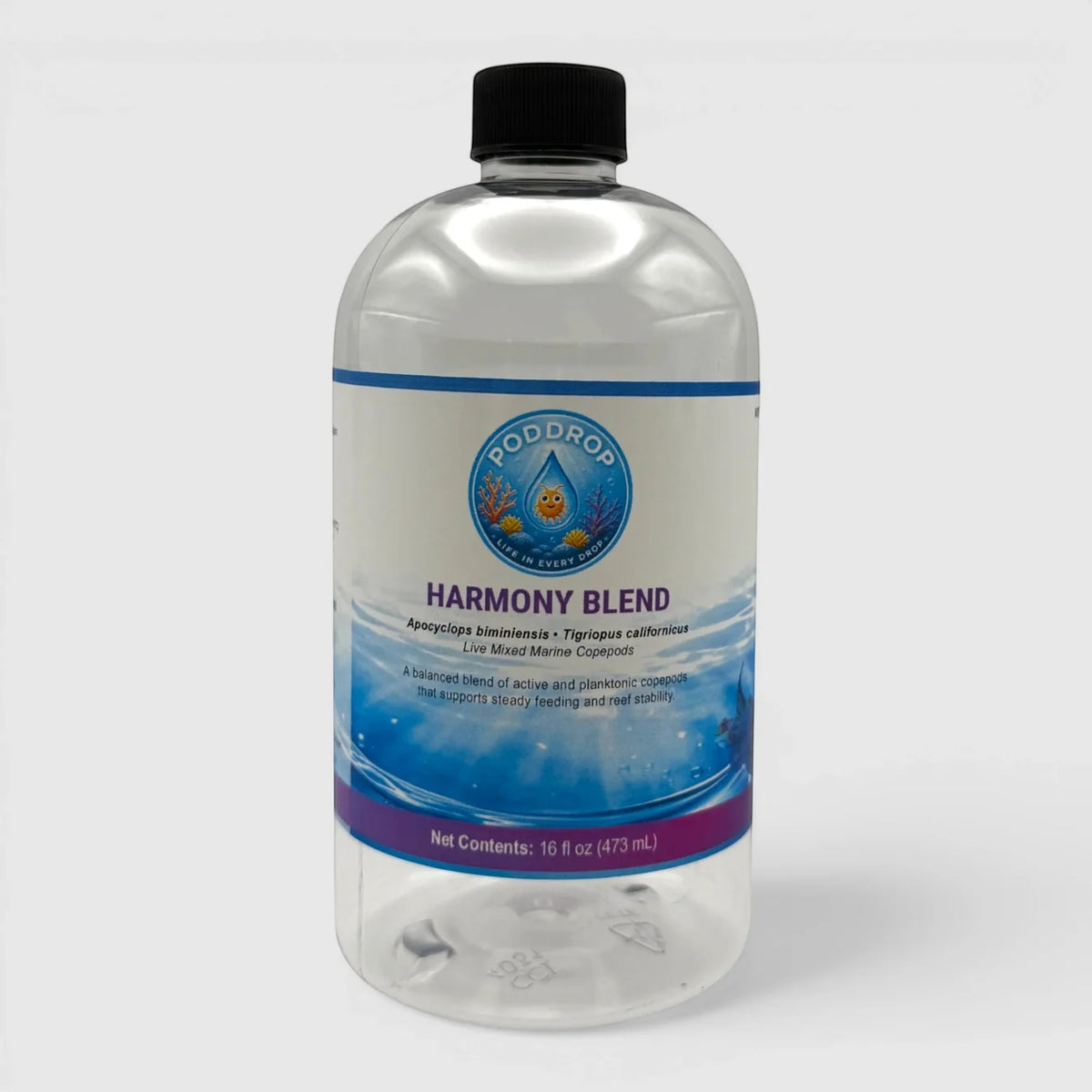 PodDrop Harmony Copepod Blend – Live Tigriopus & Apocyclops – 16 oz