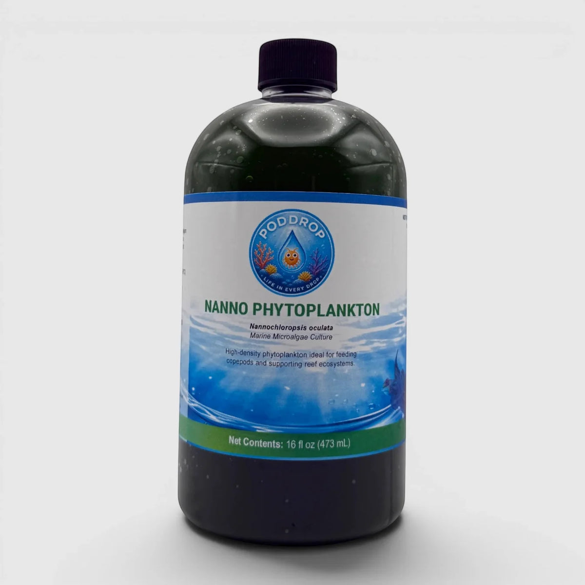 PodDrop Nannochloropsis oculata Live Phytoplankton Culture