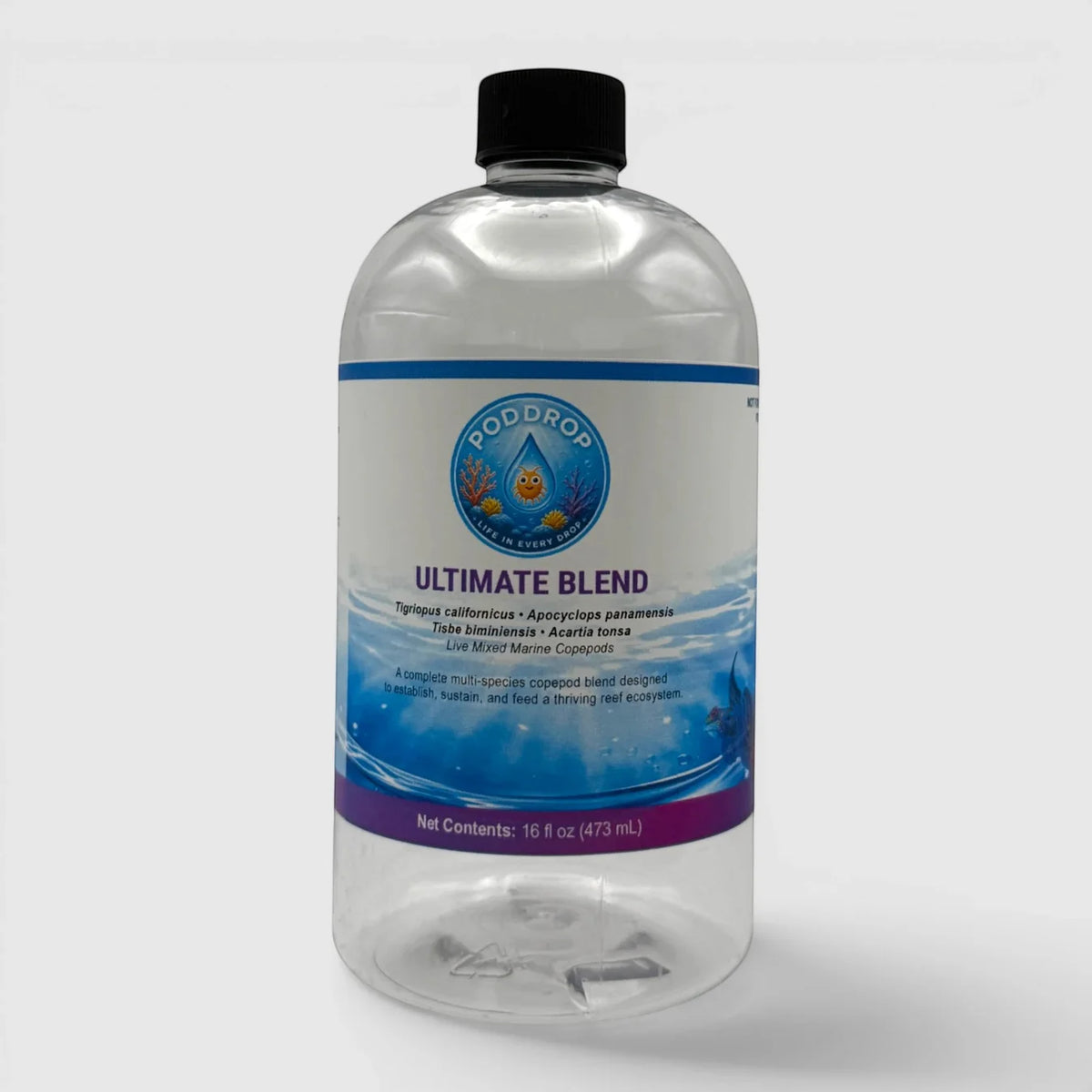 PodDrop Ultimate Copepod Blend – Four Live Copepod Species – 16 oz