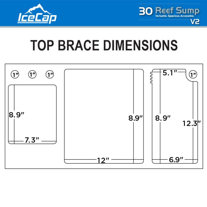 IceCap 30 Reef Sump V2 – Premium Acrylic Reef Filtration System for 90–160 Gallon Aquariums