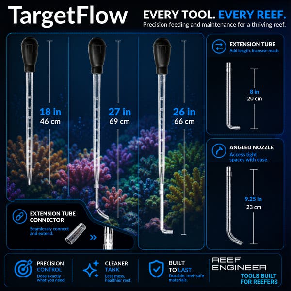 TargetFlow nozzle and extension measurements